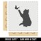 Cat Playing with Butterfly Wall Cookie DIY Craft Reusable Stencil